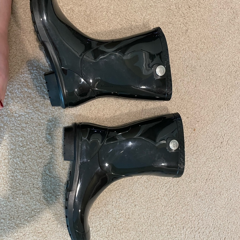 UGG Black Winter Rain Boots